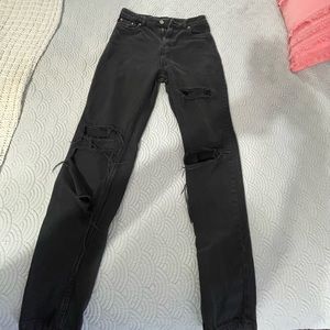 Prettylittlething black jeans sz 2
